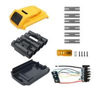 Boîtier de Batterie en Plastique 20V de Remplacement pour Dewalt DCB200, DCB201, DCB203, DCB204 Pièces de Rechange de Batterie 18V / 20V 2.0Ah 3Ah 4.0Ah 5 * 18650 Boîtier de Batterie