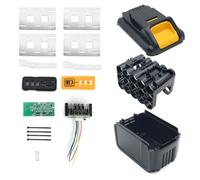 Boîtier de Batterie en Plastique 20V de Remplacement pour Dewalt DCB200, DCB201, DCB203, DCB204 Remplacement de Batterie 18V / 20V 6.0Ah 9.0Ah 15 * 18650 Couvercle de Batterie Endommagé