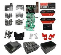 Boîtier de batterie en plastique avec carte de protection PCB pour outil électrique de rechange 18 V, 3,0 Ah, 6,0 Ah 9,0 Ah, vert, 1 pièce