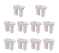 Boîtier de batterie en plastique pour chauffe-eau à gaz, cellules D 3 V de remplacement avec construction ABS, blanc, 8 x 9 cm, compatible avec 2 batteries D