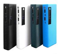 Boîtier de batterie externe à monter soi-même pour 5 batteries 21700 - Sortie USB 5 V 2 1 A - Avec arrêt intelligent et affichage de l'alimentation LED (blanc)