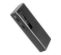 Boîtier de batterie externe à monter soi-même pour 5 batteries 21700 - Sortie USB 5 V 2 1 A - Fonction arrêt intelligent et affichage de l'alimentation LED (noir)