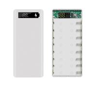 Boîtier de batterie externe avec écran LCD, compatible avec 8 batteries 18650 (20 000 mAh)