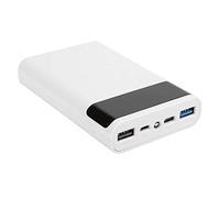 Boîtier de Batterie Externe, Mini Power Bank Shell USB C Rapide avec 2 Ports USB Sortie et LED Display, 5V/9V/12V 4x18650 Bricolage Boîtier d'alimentation Mobile sans Soudage