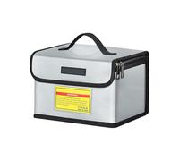 Boîtier De Batterie Ignifuge Accès Port De Chargement Coque Renforcée Rangement Léger Avec Fermetures À Glissière Étui En Tissu Ignifuge Double Couche