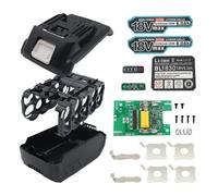Boîtier de batterie Li-ion BL1830 10 x 21700, circuit imprimé de protection de charge, boîtier BL1845, compatible avec Makita, boîtiers 18 V 6 Ah 8 Ah(BOX and PCB)