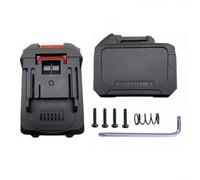Boîtier de batterie lithium-ion pour outils électriques 18 V/21 V, support PCBA et étui de rangement, boîtier en plastique robuste pour paquets de 5/10 cellules, noir (B)