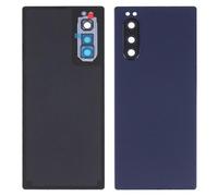 Boîtier De Batterie Oem Pour Sony Xperia 5, Pièce De Réparation + Cache D'objectif D'appareil Photo - Bleu
