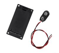 Boîtier de batterie pour guitare électrique 9 V avec connecteur, support d'alimentation robuste pour basse et micros actifs