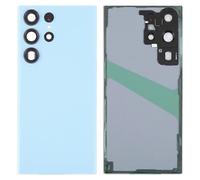 Boîtier De Batterie Pour Samsung Galaxy S23 Ultra S918 Avec Autocollant Et Cache D'objectif (Sans Logo) - Bleu Bébé