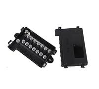 Boîtier de bloc fusible MIDI multi-voies robuste, porte-fusible à lame pour systèmes 12 V, courant maximal 30 A, compatible avec les fusibles moyens ATC et ATO, adapté aux