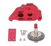 Boîtier de boîte de vitesses en alliage d'aluminium à engrenages en acier 57 dents, kit de mise à niveau haute performance pour voiture télécommandée ARRMA VORTEKS Big Rock 1/10, (Rouge)