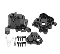 Boîtier de boîte de vitesses en alliage d'aluminium, pièce de rechange pour boîte de vitesses RC, haute performance et durable, pour voitures télécommandées TRAXXAS 4 6 à (Noir)