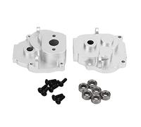 Boîtier de boîte de Vitesses RC boîtier de Transmission en Alliage d'aluminium Coque de boîte de Vitesses pour Traxxas TRX4M 1/18 RC Chenille Couleur Argent pièces de Mise à