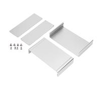 Boîtier de boîte électrique en aluminium Type de diy argent diy 62x178x100mm