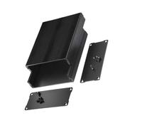 Boîtier de boîtier d ' instrument pour assemblages électroniques, boîtier de projet en aluminium avec extérieur nervuré, 40 x 97 x 120 mm pour les constructions et de contrôle, boîtier boîtier de