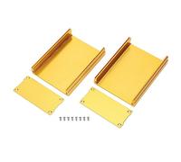 Boîtier de boîtier de projet, coque en alliage d'aluminium, type fendu, étanche, boîte de projet de bricolage pour décodeur GPS, circuit imprimé, équipement industriel, sablage à