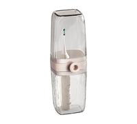Boîtier de brosse à dents portable, voyage de brosse à dents - Taille de voyage Boîtier de brosse à dents respirant, fuite, boîtier robuste portable pour affaires, maison, voyage, clair, Voir