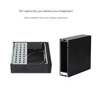 Boîtier de bureau M06 Mini châssis PC MINI-ITX Contrôle industriel polyvalent et efficace avec support de pied télescopique