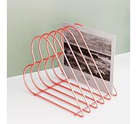 Boîtier de bureau métallique, Metal Desk File Organizer Bookend Magazine Rack Multicolor(Gold)