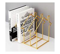 Boîtier de bureau métallique, Metal Desk File Organizer Bookend Magazine Rack Multicolor(Grey)
