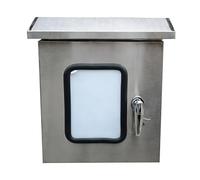 Boîtier De Câblage Électrique, Conception À Double Porte, Comprend Une Plaque De Montage, Armoire De Commande Électrique En Acier Inoxydable 304(40X30X20cm/15.7X11.8X7.9in)