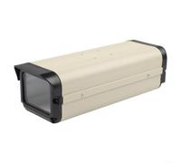 Boîtier de caméra de vidéosurveillance en alliage d'aluminium pour système de vidéosurveillance IP, protection contre le vent et la poussière, lentille transparente 32,5 x 10,9 x 9,4 cm