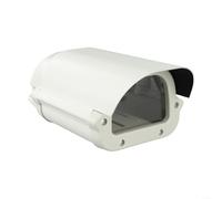 Boîtier de caméra de vidéosurveillance en aluminium résistant aux intempéries pour caméra de surveillance extérieure, résistant à la poussière, support robuste avec haute transmission de la lumière