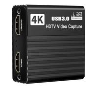 Boîtier de capture vidéo USB 3.0 4K 1080p 60fps HDTV enregistreur pour diffusion en direct PC conférence réunions HDTV appareil vidéo en aluminium
