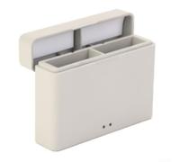 Boîtier de charge compact pour DJI pour osmo 360 - Boîtier de batterie léger et portable pour recharge rapide en voyage et Vlogs ABS blanc 8,1 x 6,1 x 2,1 cm (boîte de charge)