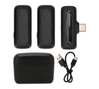 Boîtier de charge, microphone cravate sans fil avec réduction de bruit, prise en main facile, captation omnidirectionnelle, longue portée, son