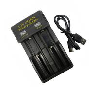 Boîtier de charge multi-formats LiFePO4 avec voyants LED pour batteries 3,2 V 14500, 10440 et 18650