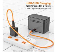 Boîtier de charge portable ZGCINE PS-G10 Mini avec chargeur sans fil double USB-C et 2 batteries de 1800 mAh pour GoPro Hero 11/10/9