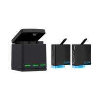 boîtier de charge Telesin à 3 emplacements pour GoPro Hero 8 + 2 batteries (GP-BNC-801)