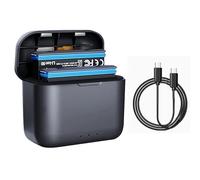 Boîtier de chargement de batterie rapide pour Insta360 ONE X2, station de stockage de batterie portable avec emplacements pour carte SD et câble USB de type C