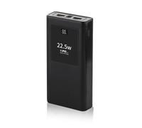 Boîtier de chargement en polymères PD22,5 W - Boîtier d'alimentation mobile - Affichage LED - Coque en alliage d'aluminium - Batterie amovible