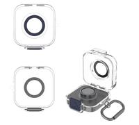 Boîtier de chargement en TPU pour Oura Ring Gen 4, étui de protection anti-rayures transparent pour bague intelligente, accessoires de protection (bleu foncé)