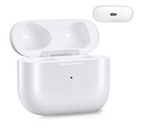 Boîtier de chargement sans fil de rechange compatible avec Air Pods Pro 1 et Pro 2, USB-C Wireless Charging Case Original - Boîtier de rechange avec batterie intégrée de 680 mAh et bouton de