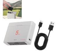 Boîtier de chargeur portable à double baie pour DJI Osmo Action 5 Pro/4/3 batteries Résistance extrême au froid Longue durée de vie Chargeur de batterie Accessoires de rangement Type-C Charge rapide
