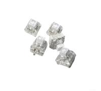 Boîtier de clavier mécanique blanc offrant une réponse tactile avec design à 3 broches, pour une structure durable pour une longue durée de vie et une résistance à l'eau à la poussière dans des