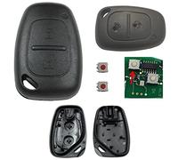 Boitier de clé de voiture à télécommande de remplacement pour Renault Master Trafic, Opel Movano Vivaro + 2 x micro touches de rechange