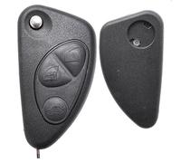 Boîtier de e voiture radio pliable à 3 boutons de remplacement sans électronique compatible avec ALFA Romeo