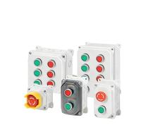 Boîtier de commande à bouton-poussoir (1 pièce) à visser, ignifugé, for extérieur, avec trou de 1/2 pouce, marche/arrêt et boîtier renforcé.(1H Red Cover,Transparent Cover)