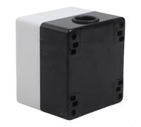Boîtier de commande à bouton-poussoir en ABS avec ouverture pré-percée de 22 mm pour installations industrielles IP65 (1 trou)