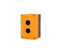 Boîtier de commande à boutons-poussoirs 1 boîtier de commande de station en plastique, 2 trous, 22 mm, boîtier de protection for interrupteur à bouton-poussoir(Yellow)