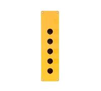 Boîtier de commande à boutons-poussoirs 1 pcs 64 * 72 * 277 22 mm bouton poussoir interrupteur boîte arrêt d'urgence poussoir 5 6 trou voyant lumineux 5-22(Yellow,6 hole)