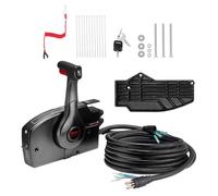 VEVOR Boîtier Commande Distance Hors-Bord d'Accélérateur Avec Interrupteur Trim Direction Noir