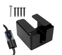 Boîtier De Commande Chargeur EV - 20x15 Cm Support Mural pour Boîtier De Charge | Support De Câble VE Et Étui De Prise J1772 Organisateur De Garage Véhicule Électrique