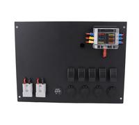 Boîtier de commande d'alimentation de batterie 12 V 24 V pour voiture, camping-car, pick-up, 4 roues motrices et remorque, centre d'alimentation de camping multifonction avec