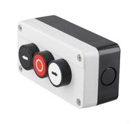 Boîtier de commande de commutateur à bouton-poussoir CNC avec boîtier en ABS étanche, support de 22 mm pour arrêt d'urgence ou réinitialisation momentanée, station de contrôle industrielle pour (3)